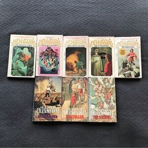 Vintage Lloyd Alexander Book of Three Black Cauldron Castle of Llyr Taran King